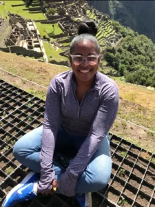 Tyfany on a trip to Peru during a school trip.