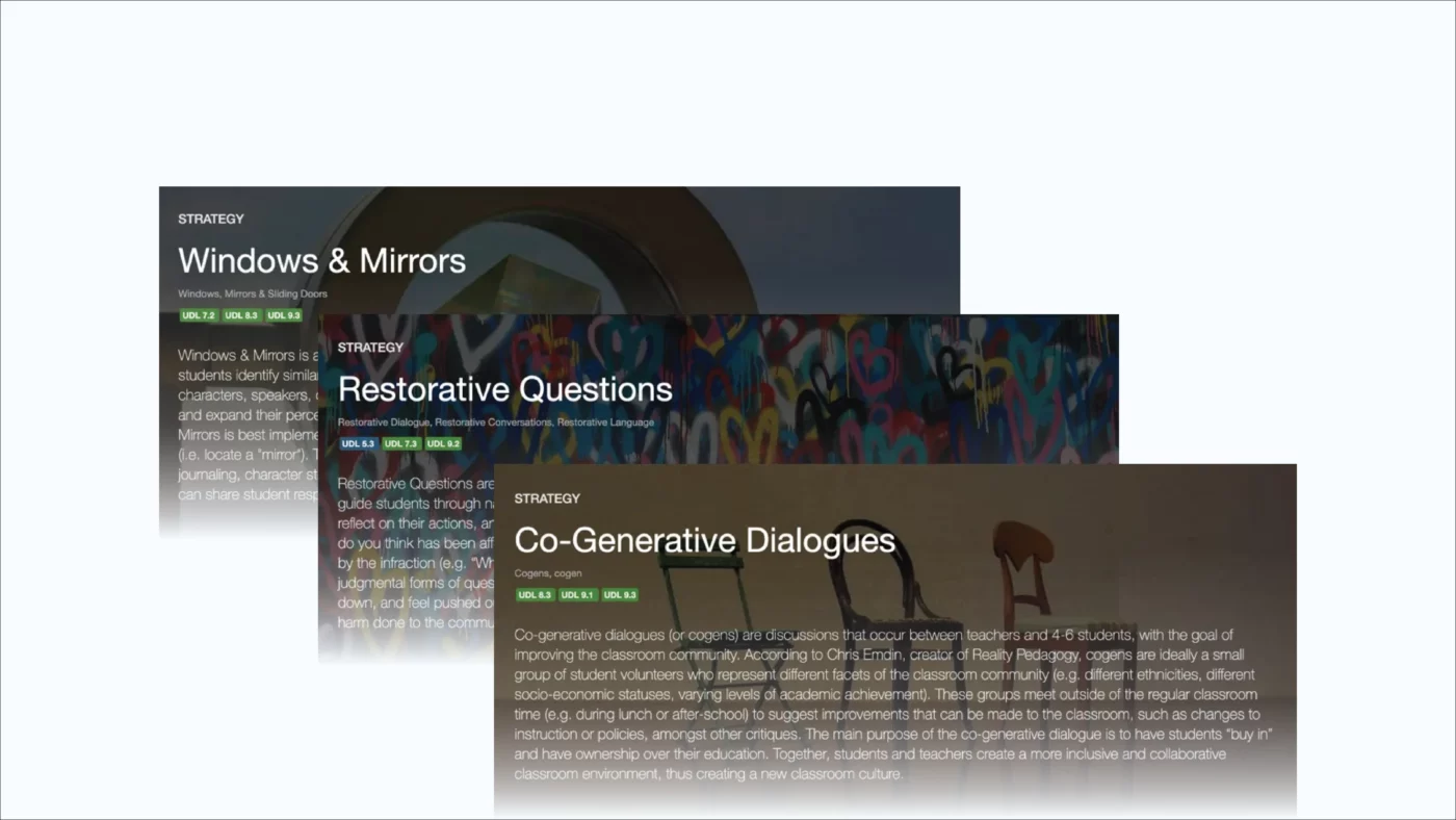 New Culturally Relevant Social and Emotional Strategy Pages in Goalbook Toolkit